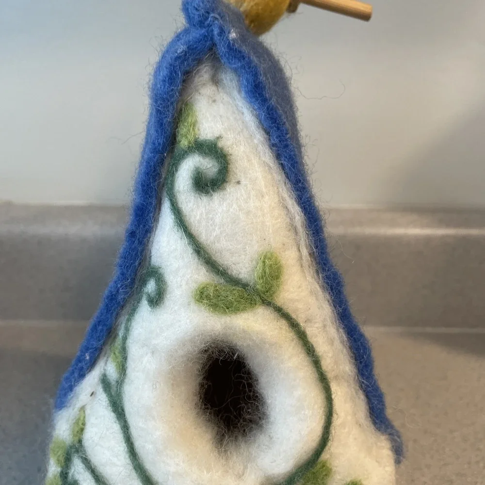Felted Wool Birdhouse, 